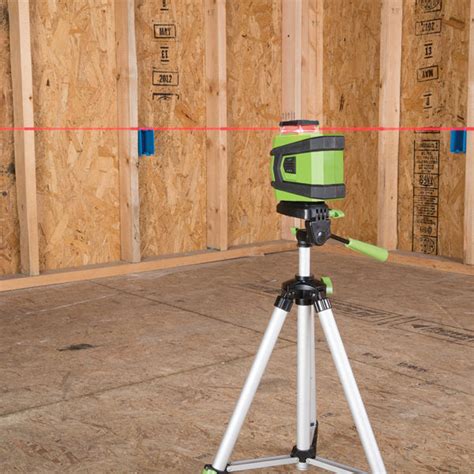 Self Leveling 360 Cross Line Laser Level With Tripod PowerSmith