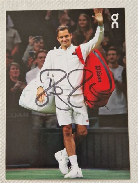 Roger Federer Original Signierte Autogrammkarte Kaufen Auf Ricardo