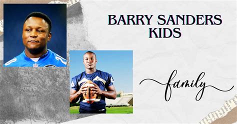 Barry Sanders Kids: Meet the Children of NFL Icon!