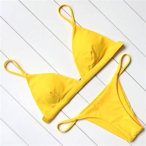 Maillot De Bain Omkagi Ensemble Deux Pi Ces Soutien Gorge Push Up Bikini Type B Ye
