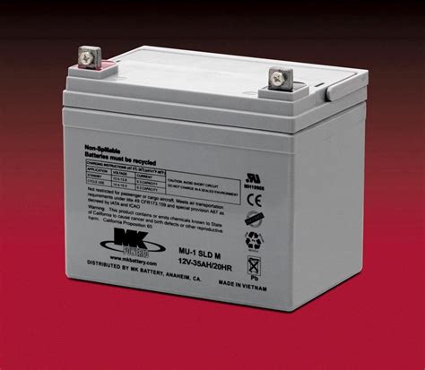 12 V 35 Amp AGM accu | bol
