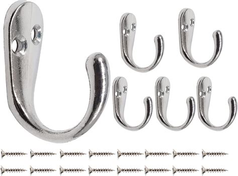 Amazon Mokife Coat Hooks For Door Wall Pack Chrome Entrance