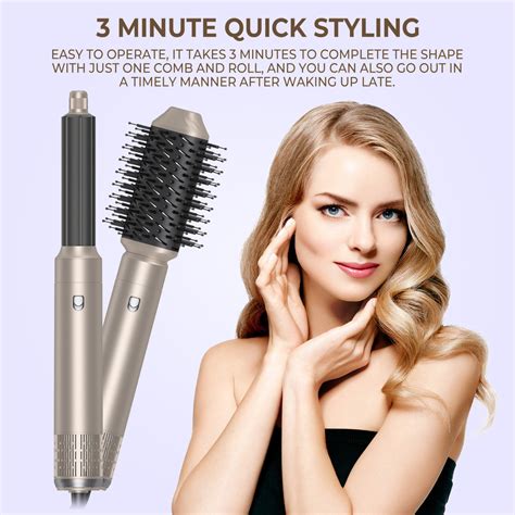 6 In 1 Hot Air Styler Hair Dryer Brush Negative Ionic High Speed Hair Styler Hot Air Brush