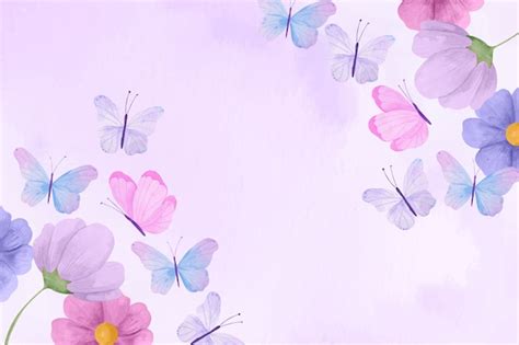 Light Purple Butterfly Background