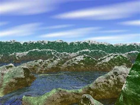 River Mountain Landscape 3d Model Bryce Open3dmodel