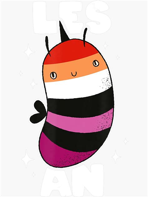 Pegatina Lgbt Wlw Pride Flag Les Bee An Gay Lesbian Anti Homophobic