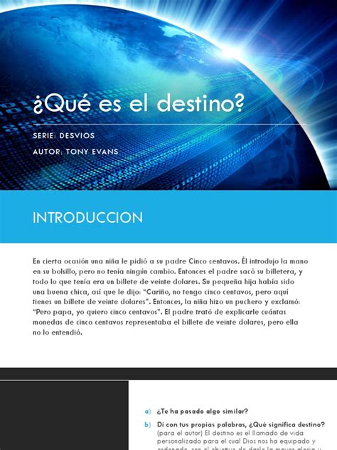 1 Que Es El Destino | PDF