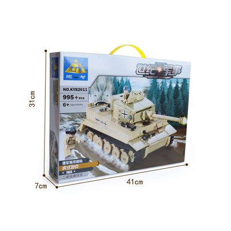 Купить Лего строительные блоки Тигр бак собранный век военный модель ...