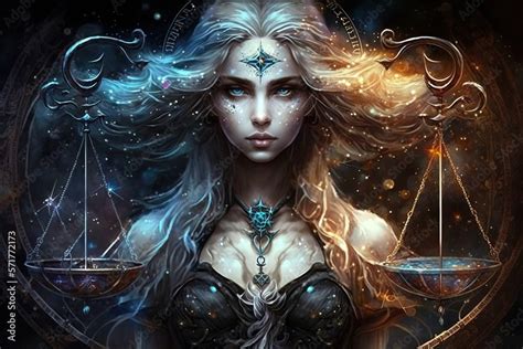 Backdrop Of Sacred Zodiac Libra Symbols Astrology Alchemy Magic