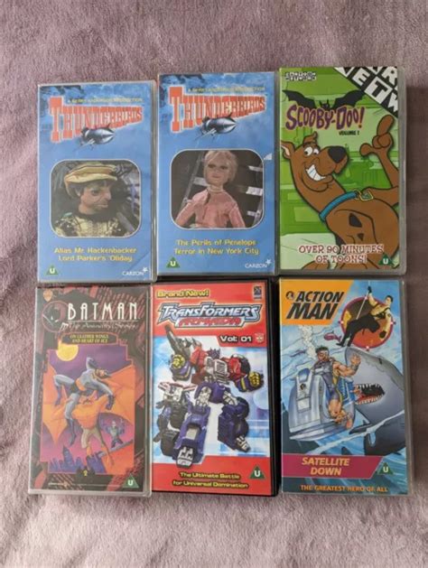 Bandes Vid O Vhs Enfants Rares Thunderbirds Scooby Doo Batman