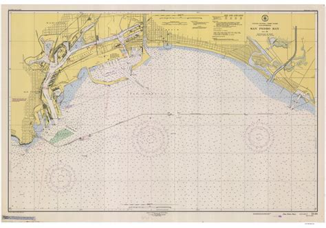 San Pedro Bay 1948 Old Map Nautical Chart Pc Harbors 5148