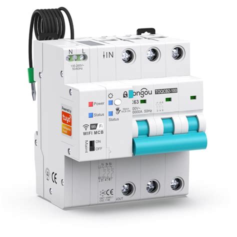 wifi smart switch measurement circuit breaker toqcb p tongou