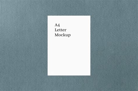 Premium Psd A4 Paper Letter Mockup Template Design Psd