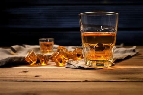 Spilled Hot Toddy On A Table With Glass Lying Sideways Stock Photo Image Of Table Spillage
