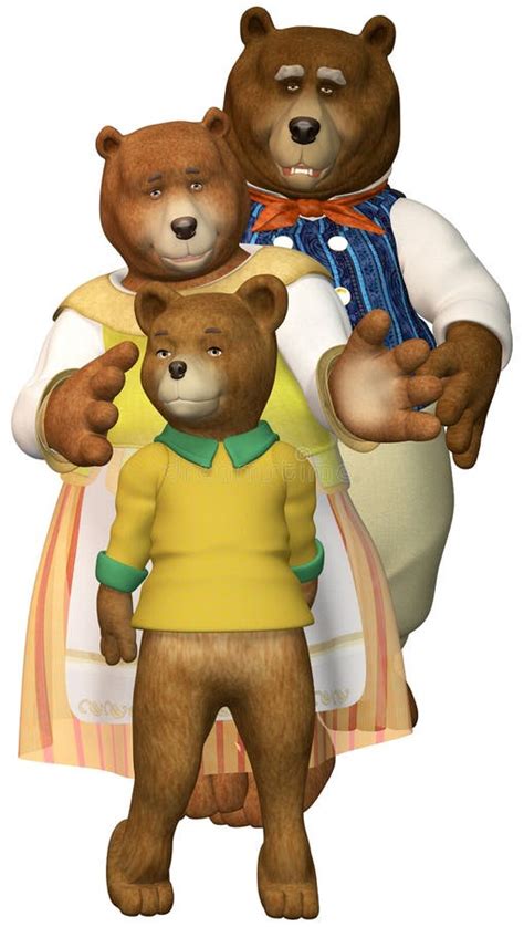 Иллюстрация семьи 3 медведей Иллюстрация штока - иллюстрации ...