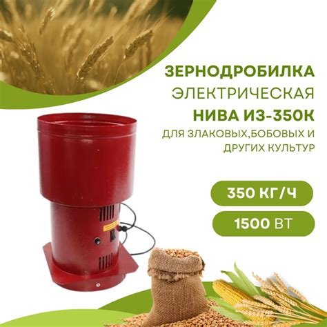 Зернодробилка Дробилка зерна домашняя электрическая Измельчитель корма ...