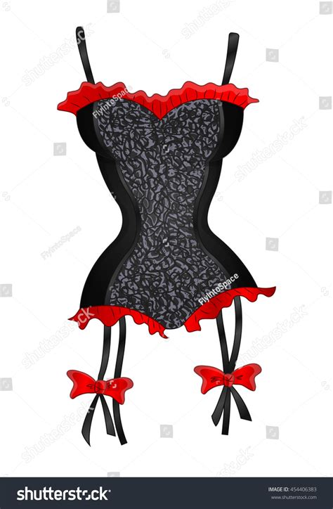 Sexy Fashion Female Lingerie Erotic Lacing Stock Illustration 454406383 Shutterstock