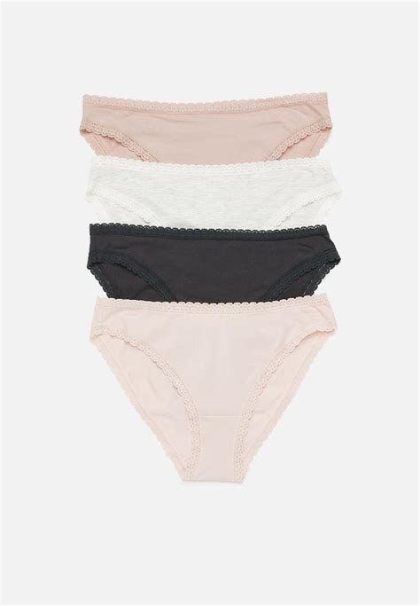 Pack Cotton Bikini Briefs Multi H M Panties Superbalist