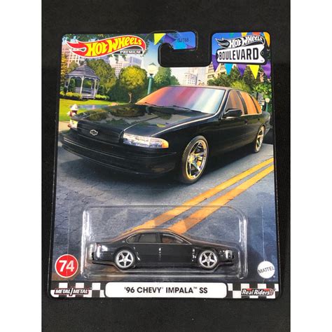風火輪 hot wheels 林蔭大道 96 雪佛蘭 chevy impala ss 精裝 膠胎 蝦皮購物