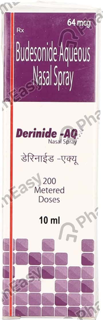 Buy Derinide Aq 64 Mcg Nasal Spray 10 Online At Flat 15 Off Pharmeasy