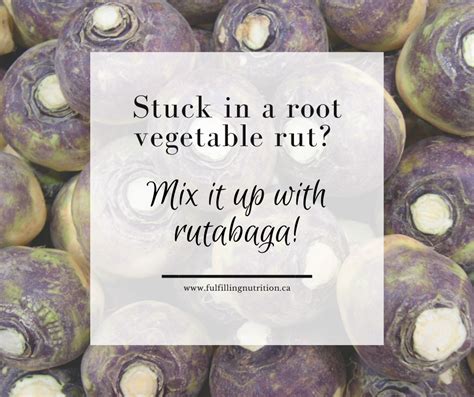 How to Cook with Rutabaga - Fulfilling Nutrition