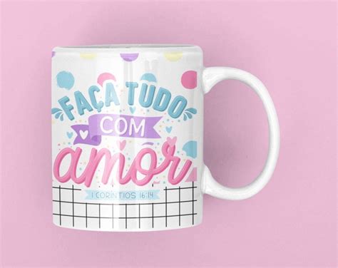 Caneca Personalizada Frase Bíblica Elo7 Produtos Especiais