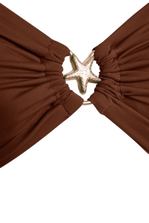 Trendyolmilla Kahverengi Straplez Premium Aksesuarlı Mix Match Bikini Üstü TBESS24BU00150 Fiyatı