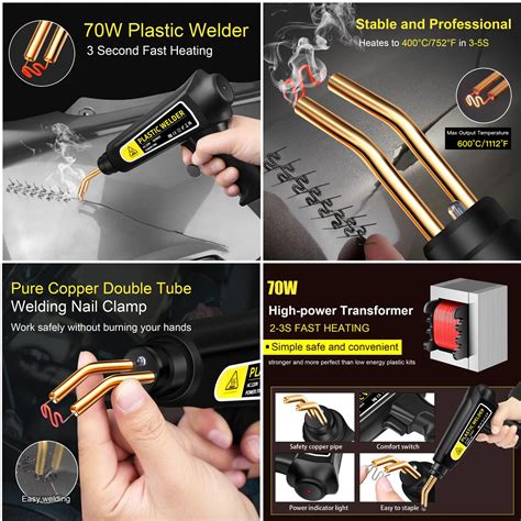 W Hot Stapler Plastic Welding Machine Plastic Bumper Soldering Iron Garage Tools Car