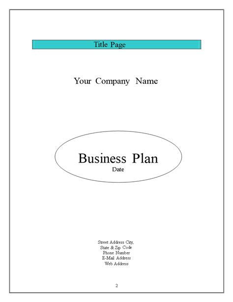 Business Plan Template | Templates at allbusinesstemplates.com