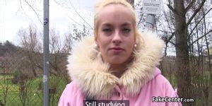 Shy Blonde Banging Outdoors For Cash Tnaflix