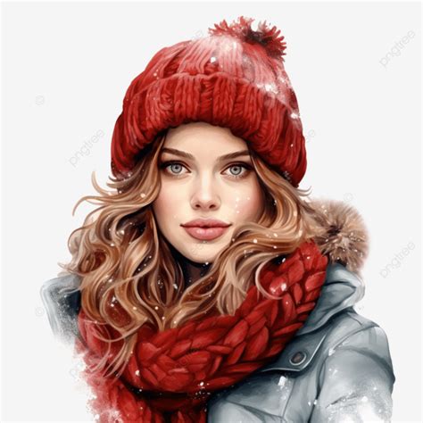 Snow Ready Winter Hat Design Clip Art, Winter Clipart, Girl Clipart ...