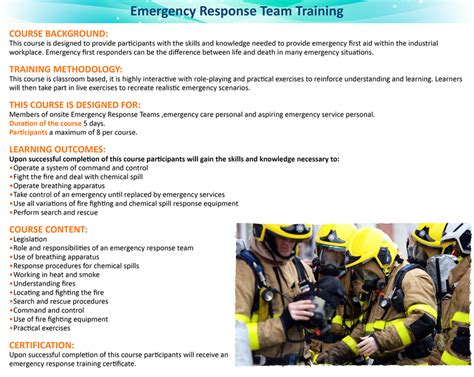 ERT Training course - EMTS TRAINING SOLUTIONS