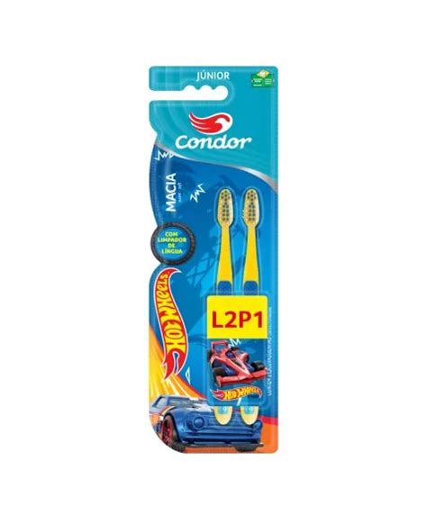 Escova De Dente Hot Wheels Jr L P