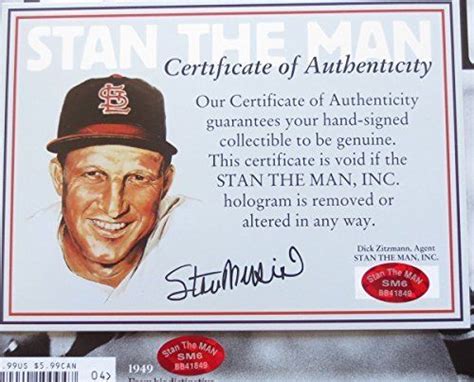 Stan Musial Signed Sports Illustrated Magazine Musial Coa Pristine