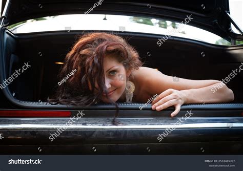 Gorgeous Woman Poses Naked Boot Car Stock Photo 2533465307 Shutterstock