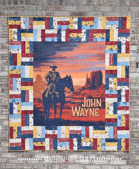 John Wayne A Finished Quilt — Material Girl Quilts