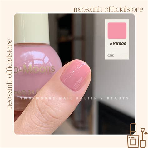 S N M Ng Tay T Kh M U Nude H Ng T Nhi N Xanh Pastel Two Moons Ml Neosxinh Nails