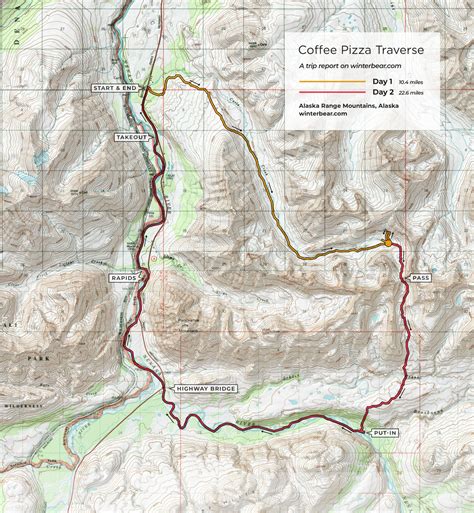 Coffee Pizza Traverse | trip reports on Winterbear.com
