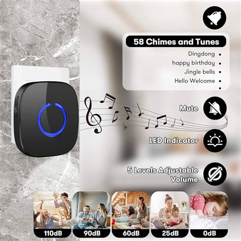 SadoTech Wireless Doorbell Kit 1000-Foot Range Model CXR, 60% OFF