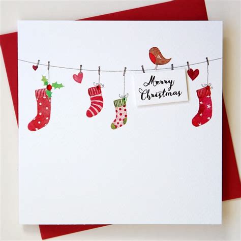 Merry Christmas Card Illustrated And Hand Finished