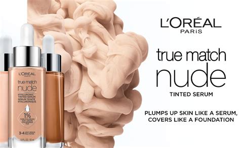 Lor Al Paris True Match Nude Hyaluronic Tinted Serum Hyaluronic Acid Instantly Evens