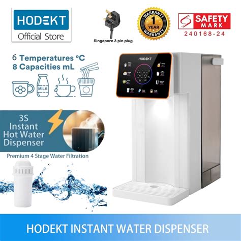 Hodekt L Instant Water Dispenser Thermo Pot Lcd Screen Digital Desktop Instant Hot Water Pot