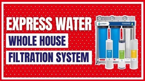 Express Water Whole House Water Filter 3 Stage Home Water Filtration System