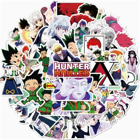 Hunter Stickers Hunterxhunter Anime Manga Stickers Famous Etsy