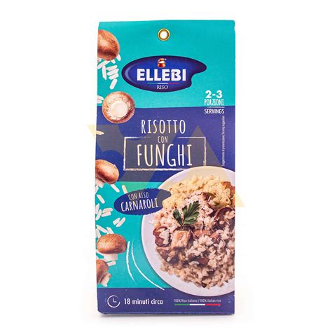 Ризотто с грибами на основе риса Карнароли, ELLEBI, 0,175 кг купить с ...