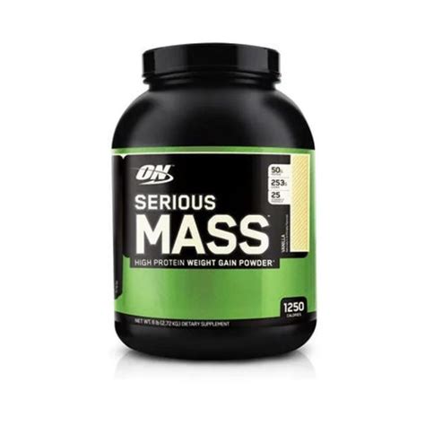 Optimum Nutrition Serious Mass Poudre Gain De Poids Riche En