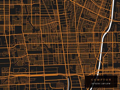 Compton Map Photograph by Mark Rogan - Pixels