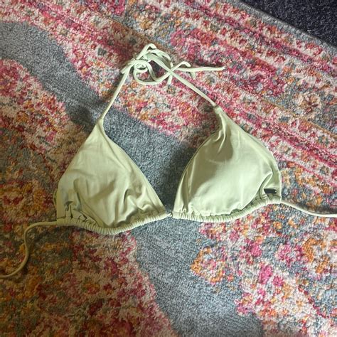 Small Green Oneill Triangle Bikini Top Depop