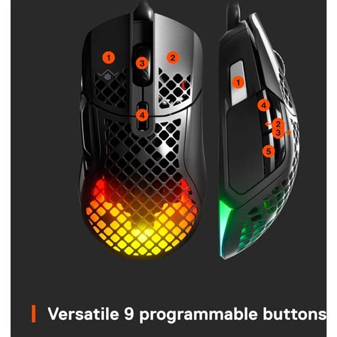 Steelseries Aerox Souris Droitier Usb Type A Optique Dpi