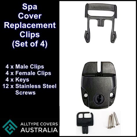 Replacement Outdoor Hot Tub Spa Pool Cover Lockable Clips X AllType Covers Australia